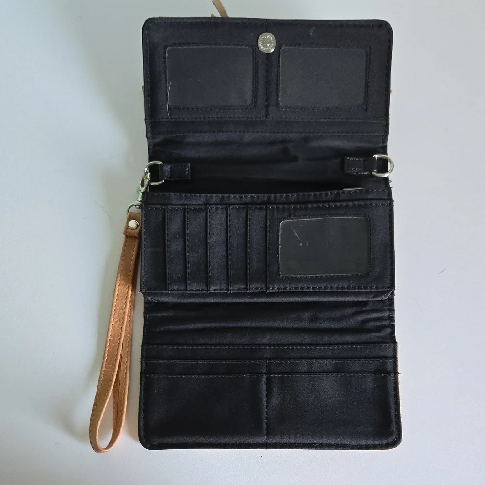Boho-Western Tan and Brown Women's Clutch - Picture 6 of 9